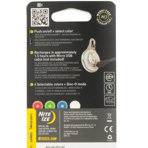 New! Nite Ize SpotLit Rechargeable Disc-O Light
Dog Collar LIGHT - XL - Picture 4 of 15